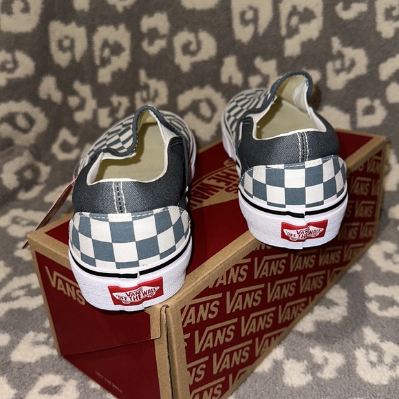 Vans Classic Slip-on Checkerboard Sneakers 😍 color theory Stormy weather 😍 - Picture 7 of 17